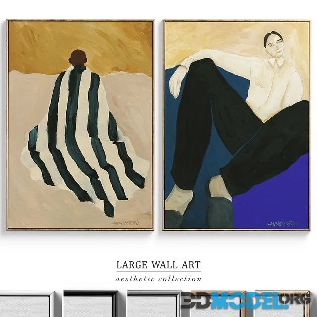 Abstract Human Figure Wall Art C-388