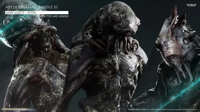 Abyss Creature Bundle 01 - Game Assets + Extra