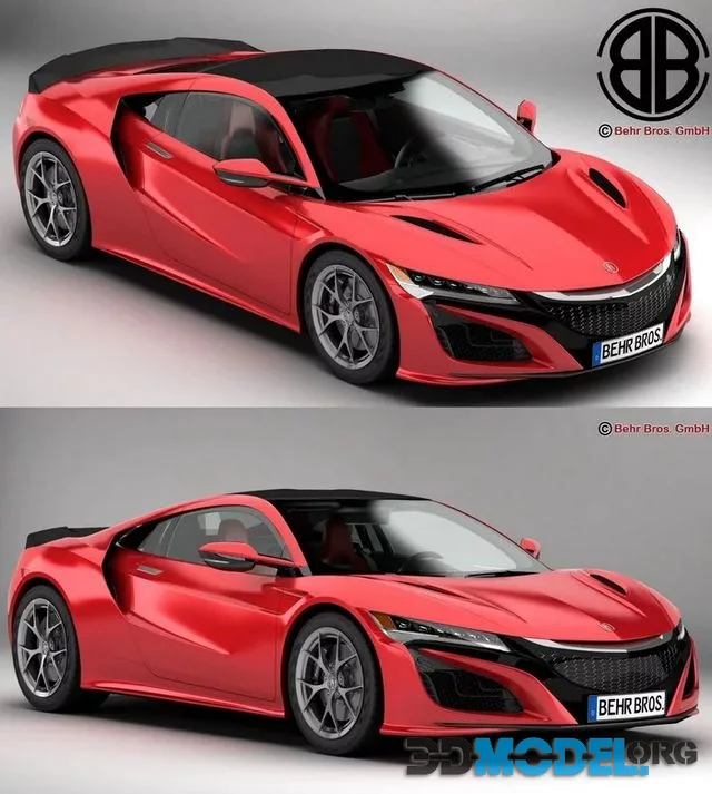 Acura NSX 2017 with HQ Interior (PBR)