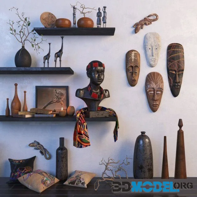 Africa decorative set