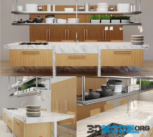 Arclinea Lignum et lapis Kitchen