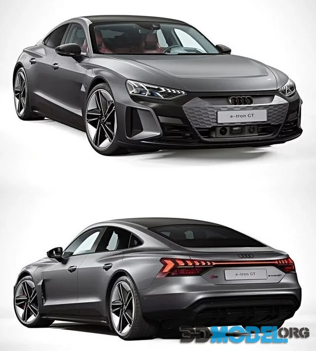 Audi RS e-tron GT 2022 with HQ interior (PBR)