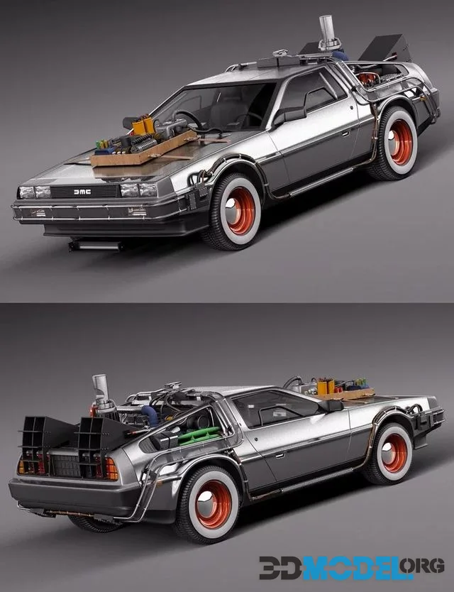 Back To The Future 3 DeLorean (PBR)