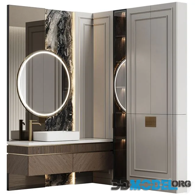 Bathroom furniture 35 in neoclassical style