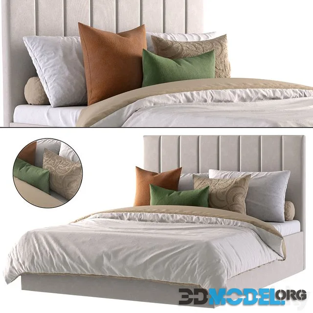 Bed Vega-Floor 160 Bucle White