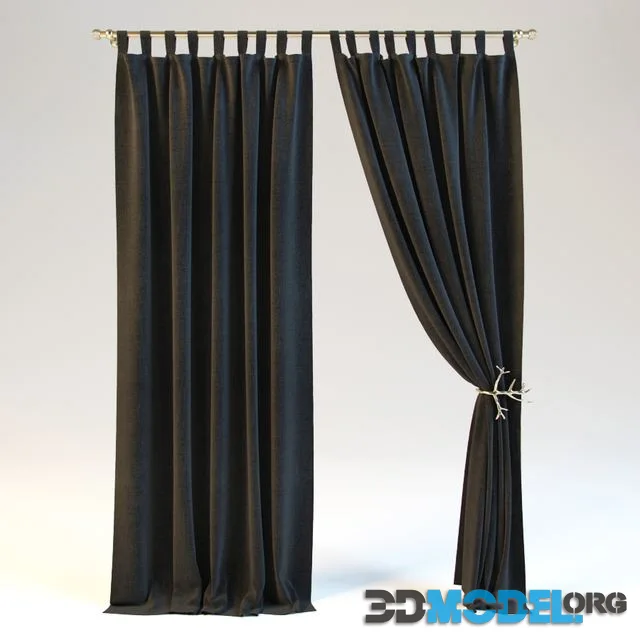 Black curtains