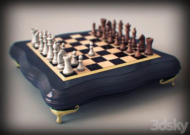 Board with chess