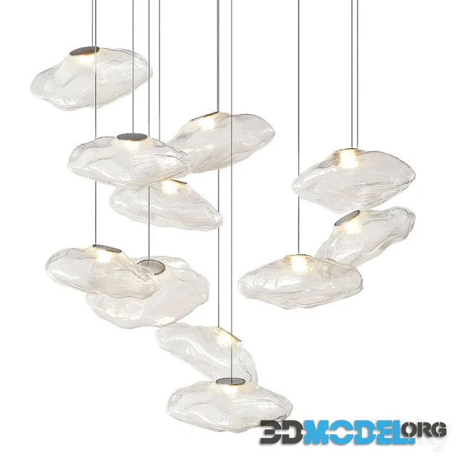 Bocci 73 random glass pendant light