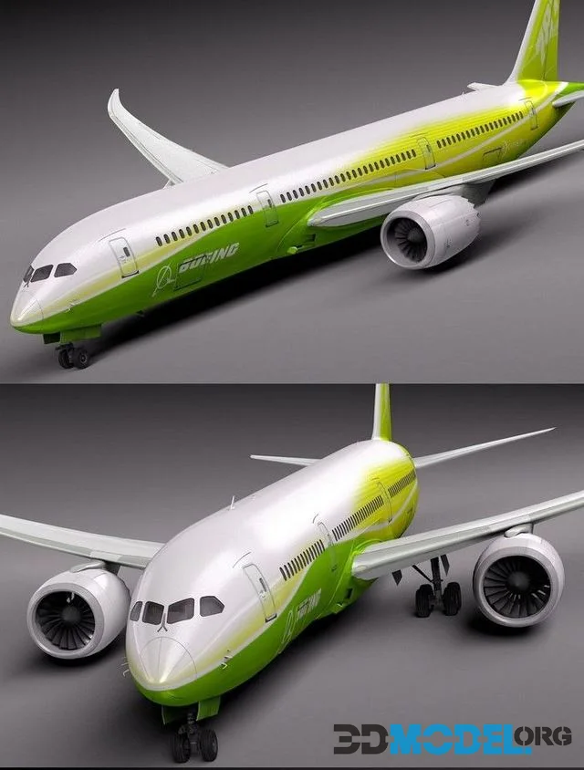 Boeing 787 Dreemliner Green Lemon (PBR)