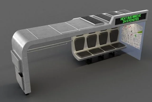 Bus Stop Low-poly (PBR)