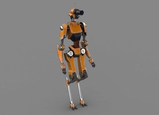 Cartoon CameraBot Low-poly (PBR)