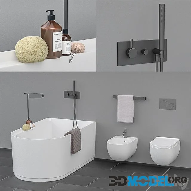 Ceramica Cielo bath set