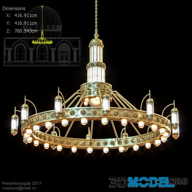 Chandelier for a mosque