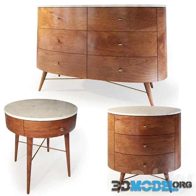 Chest and nightstand Acorn, Penelope. Dresser, bedside table by West Elm
