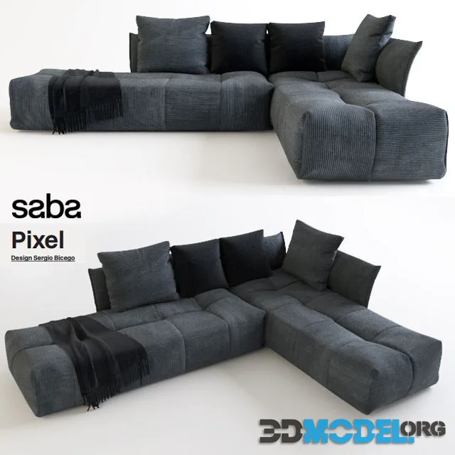 Corner sofa Saba Pixel