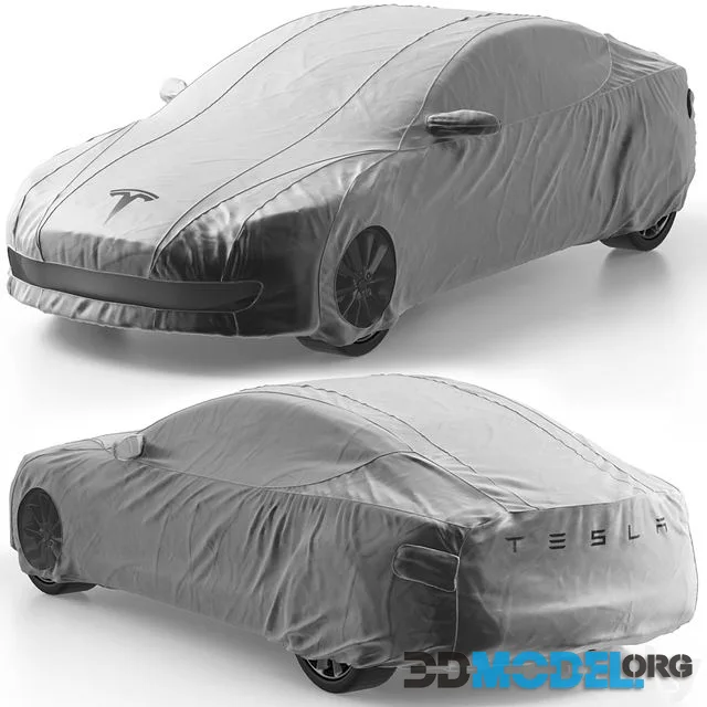 Cover for Tesla Model S electric vehicles in gray