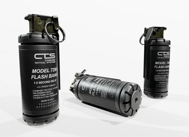 CTS 7290 Flash Bang Grenade Low-poly (PBR)