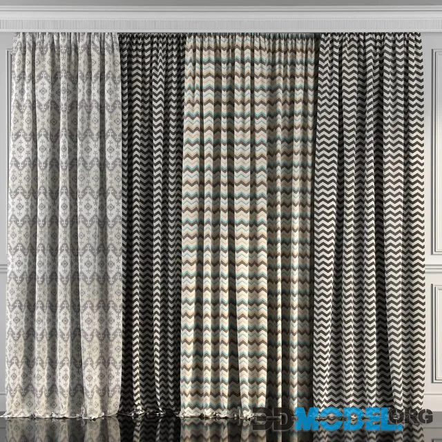 Curtains with window 90