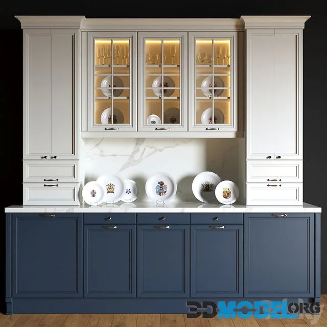 Decorated sideboard
