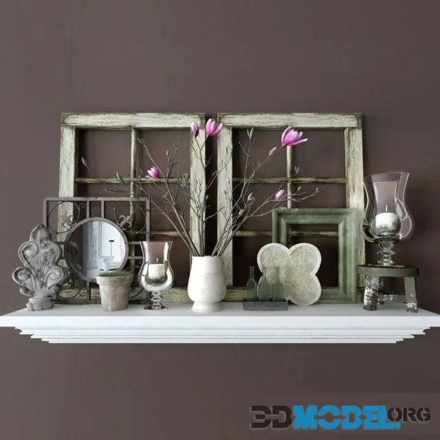 Decorative set of provence 4