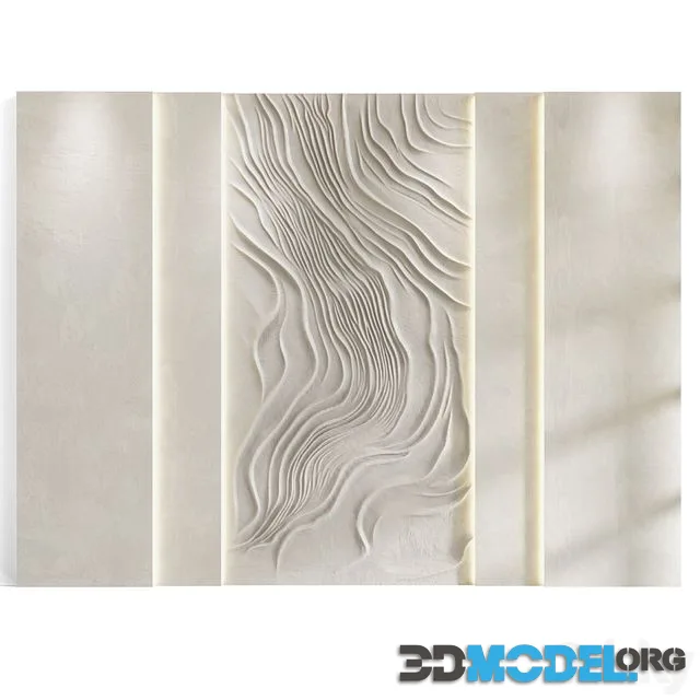 Decorative panel Sand waves