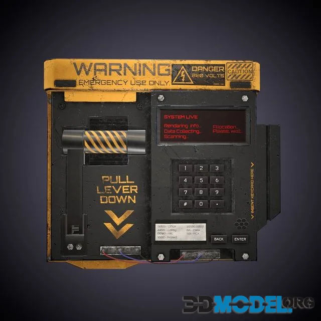 Emergency Panel Low-poly (PBR)