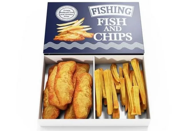 Fish and Chips Low-poly (PBR)