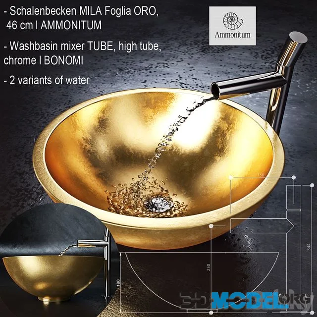 Flora Style Stonelight Basins