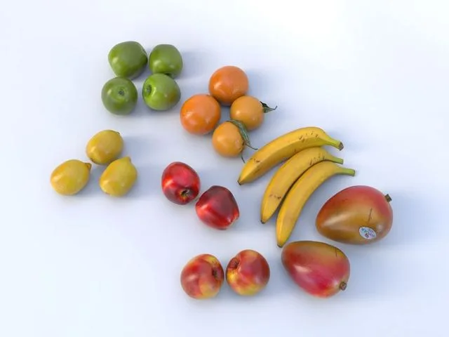 Fruit Collection Low-poly (PBR)