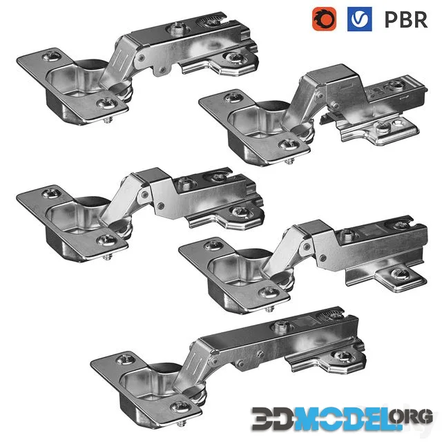Furniture hinges PBR textures