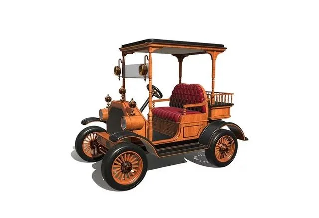 Golf Cart Low-poly (PBR)