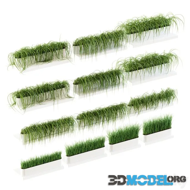 Grass for shelves. 13 models of v2