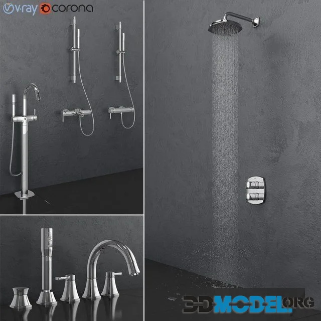 Grohe bath and shower faucets Grandera set