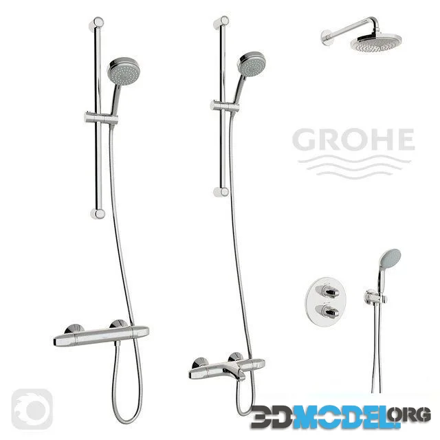 Grohe Grohtherm 1000 Thermostat set