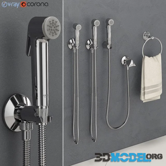 GROHE Tempesta-F Hygienic Shower Head Trigger Spray 30, Sena Trigger Spray 35