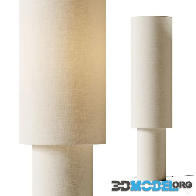 H&M Fabric and Metal Floor Lamp