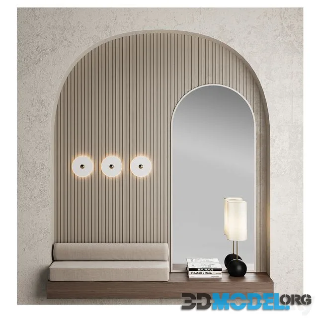 Hallway 005 with Flint lamp