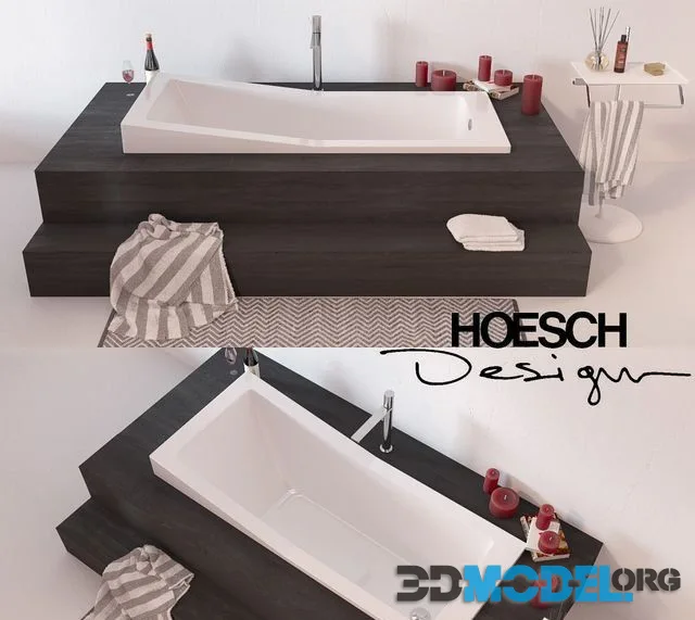 HOESCH bathrooms + mixer Fantini MILANO + stand Agape Ted + decor set