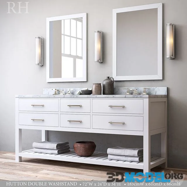 HUTTON DOUBLE WASHSTAND