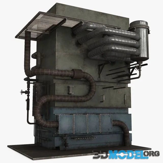 Industrial Pipes v3 Low-poly (PBR)