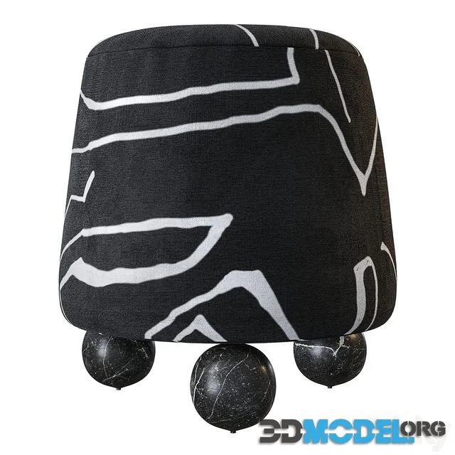Isac pouffe by Corner Design