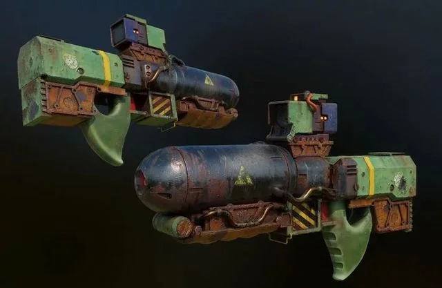 Laser Rifle Low-poly (PBR)