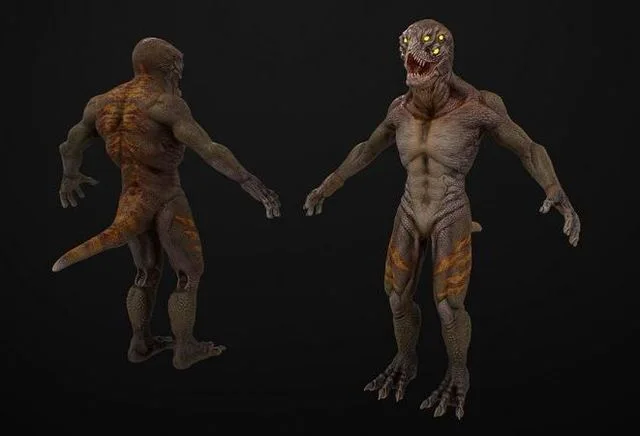 Lizard Low-poly (PBR)
