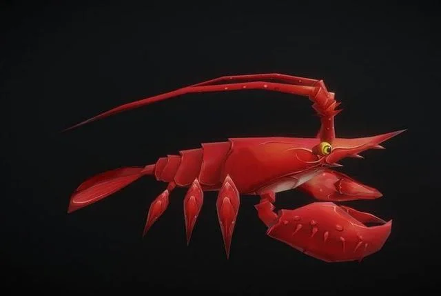Lobster complete animation Low-poly (PBR)