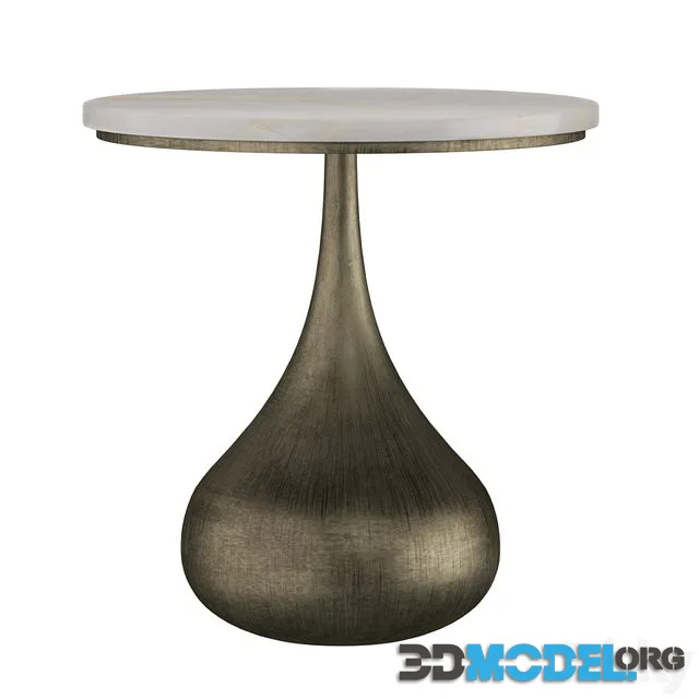 Mateo Side Table Aged Brass