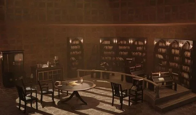 Medieval Library Model Pack Black low-poly (PBR)
