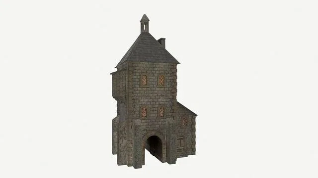 Medieval watchtower Low-poly (PBR)