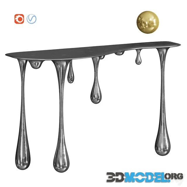 Melting Gold-Silver Console Zhipeng Tan