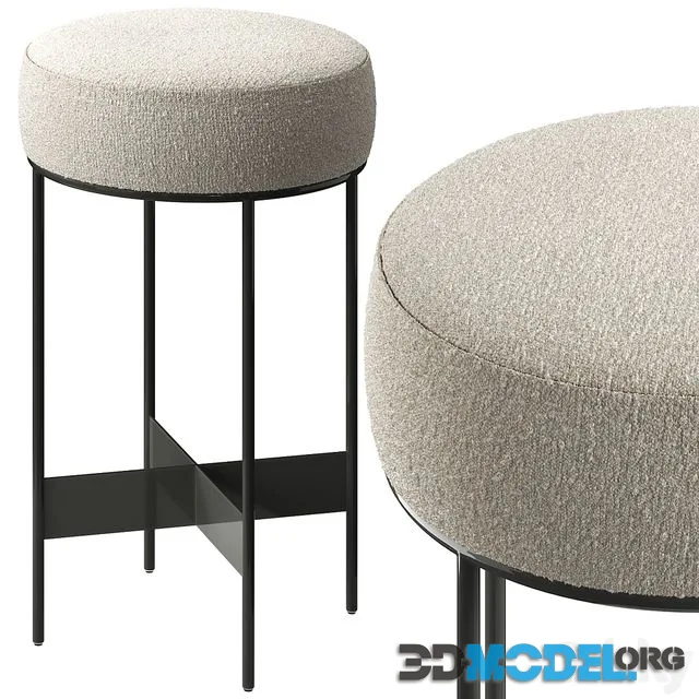 Meyer Dark Pewter Metal Counter Stool