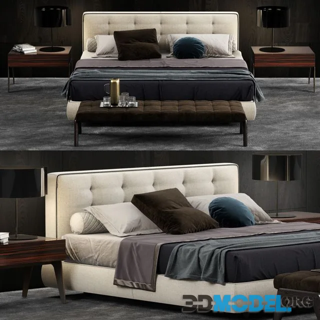Minotti Bedford Cover Bed